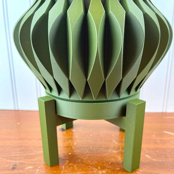 Sevi Indoor Planter Pot w/ Drainage Hole and Drip Tray, Houseplants - Picture 5 of 10